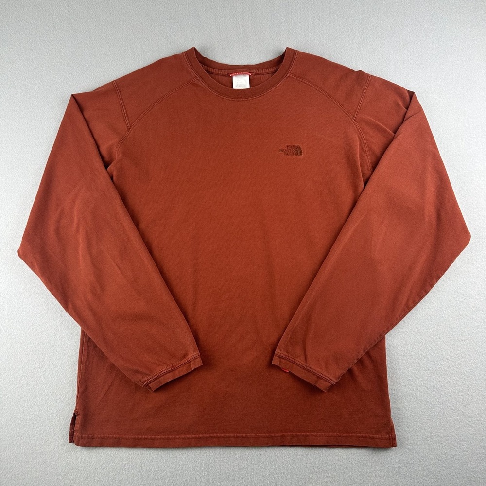 North Face Men's 100% Cotton Long Sleeve Shirt Size Medium